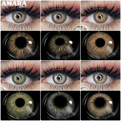 Ihomed Natural Colored Contacts Lenses Brown 2pcs Contacts Beautful Pupils Color Contacts Yearly Makeup Cosmetic Contact Lens