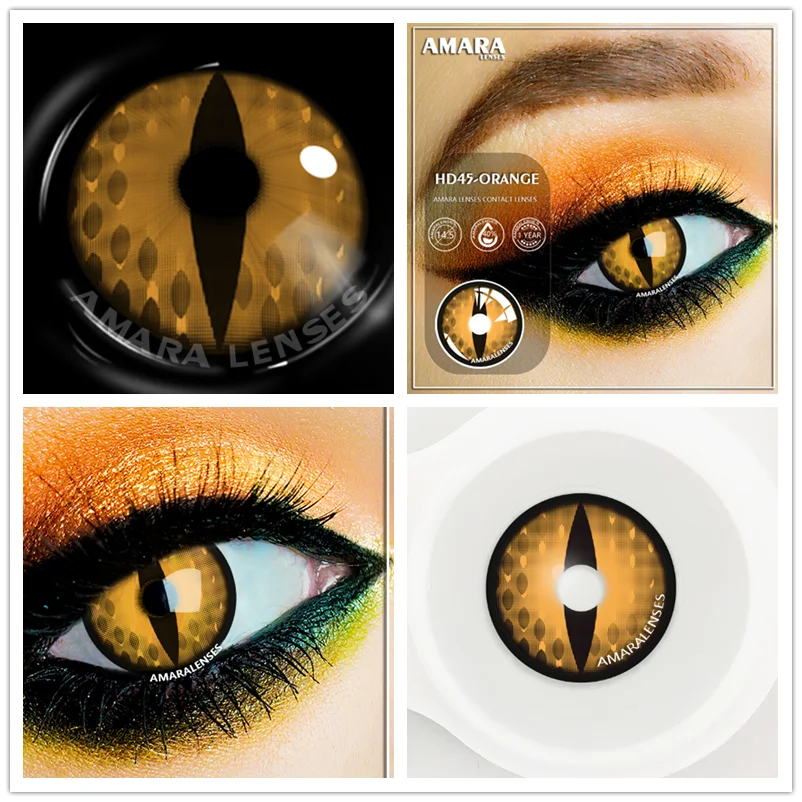 Ihomed Cosplay Color Contact Lenses 1Pair Anime Halloween Makeup Blue Colorful Contact Lens For Eyes Colored Yearly Contacts