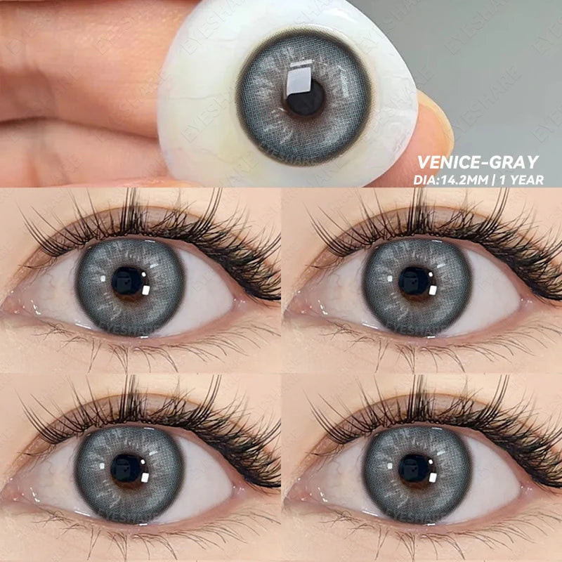 Ihomed New Lense Colored Contact Lenses Natural Look Brown Eye Lenses Gray Contact gray Lenses Fast Delivery Green Eye Lenses