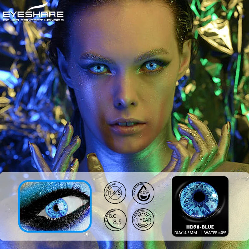 Ihomed Colored Contact Lenses Eye Anime Lenses Cosplay Colored Lenses  Multicolored Lenses Color Contact Lens Beauty Makeup