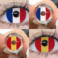 Ihomed 1Pair Halloween Lenses Colored Contact Lenses for Eyes Anime Lenses Cosplay Eye Lenses Anime Accessories Lens Yearly