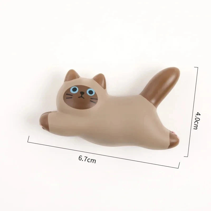 Ihomed 3D Cat Refrigerator Magnets Sticker Creative Resin Cartoon Cute Cat Fridge Sticker Fridge Magnets Home Kitchen Decoration Gifts