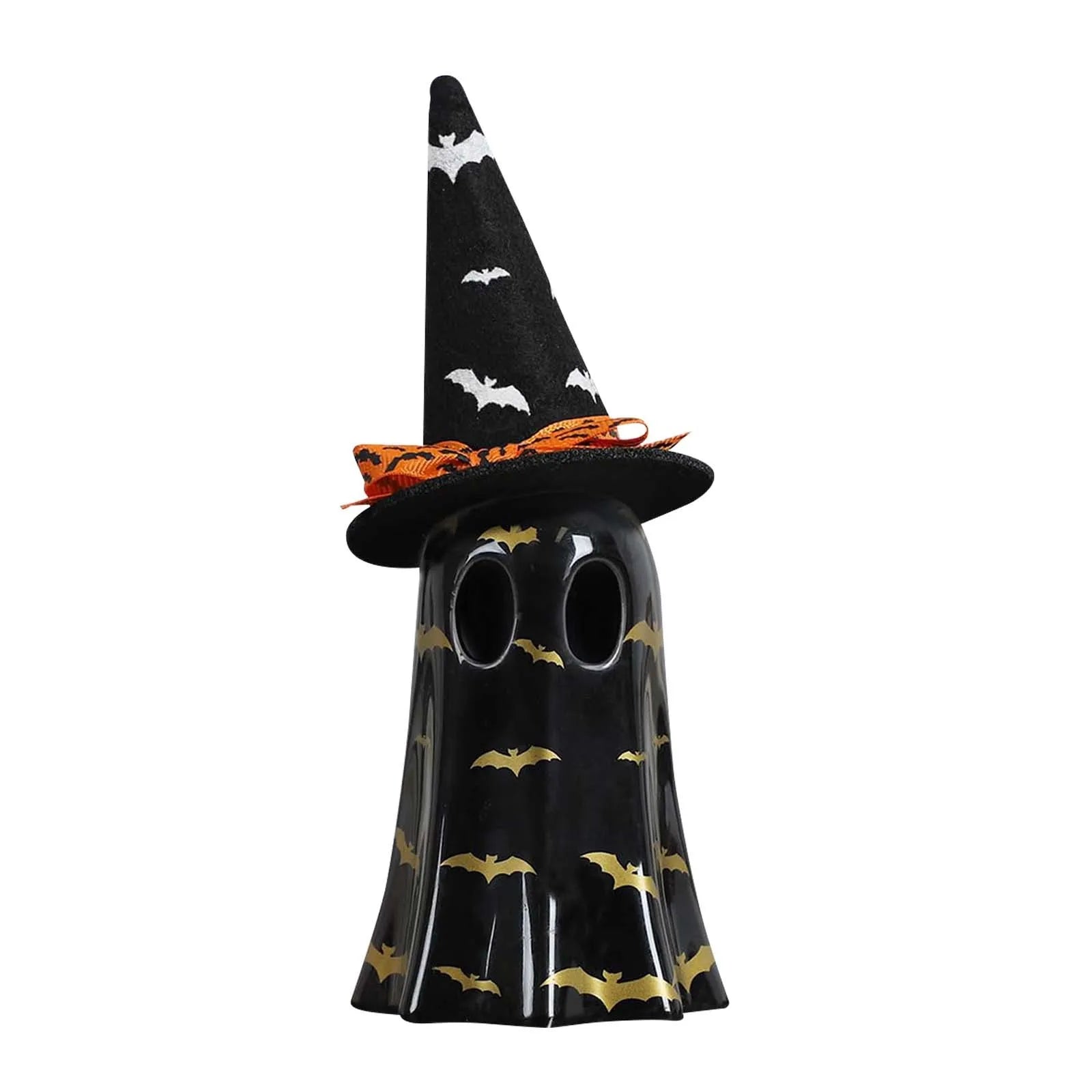 Ihomed Resin Decoration Halloween Witch Hat Home DéCor Figurine Christmas Ornaments Resin Decorating Halloween Witch Hat Home DéCor