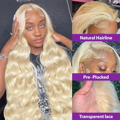 Ihomed 30 38 Inch Honey Blonde 613 HD Lace Frontal Wigs 13x6 Body Wave Human Hair 100% Brazilian 13x4 Lace Front Wig For Black Women