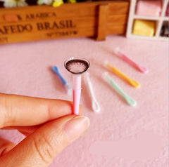 Ihomed Contact Lens Case Clip Stick Tweezers Combination Box Piece Clip Set for lenses random color