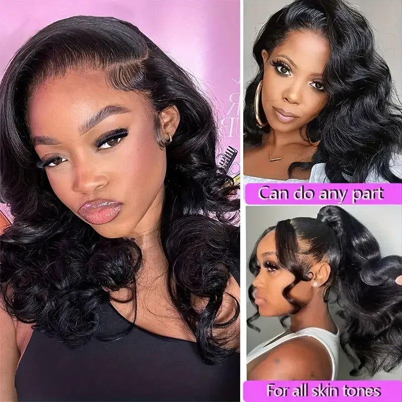 Ihomed 13x4 Glueless Wig Human Hair Lace Frontal Wig 100% Loose Body Wave Short Bob Wigs Ready To Wear Pelucas De Cabello 100% Hhumano