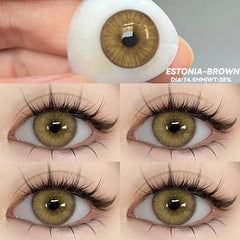 Ihomed New Lense Colored Contact Lenses Natural Look Brown Eye Lenses Gray Contact gray Lenses Fast Delivery Green Eye Lenses