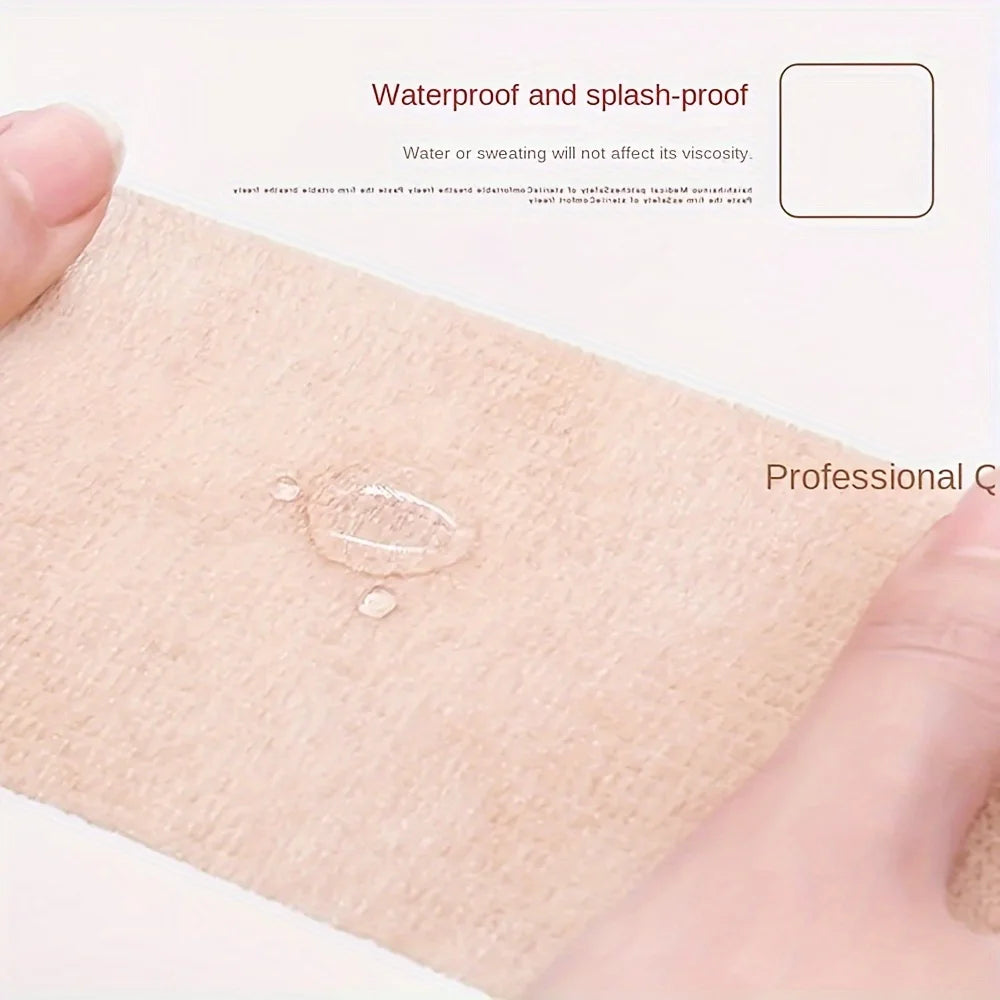 Ihomed 1pc Self Adherent Cohesive Bandage Wrap Stretch Non Woven Self Adhesive Tape - Skin Colour Athletic Elastic Bandage