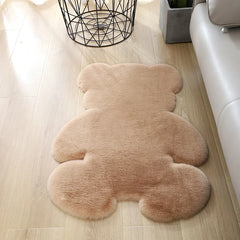 Ihomed Cartoon Animal Bear Irregular Shaped Carpet Living Room Bedroom Entrance Floor Mat Children's Bedroom Carpet