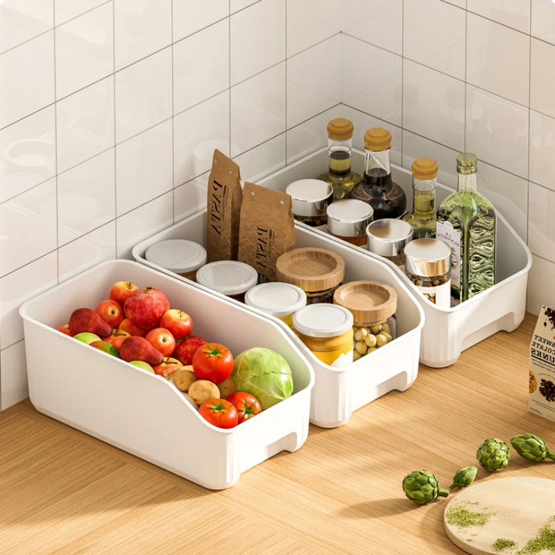 Ihomed Multifunctional Kitchen Sundries Diagonal Storage Box Refrigerator Beverage Vegetable Sort Storage Box Cabinet Drawer Organizer