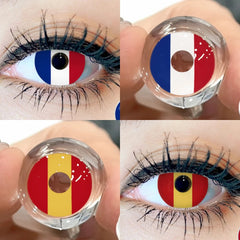 Ihomed 1 Pair Cosplay Anime Accessory Color Contact lenses for Eyes Lenses Cosmetics Makeup Contacts Lens Fast Delivery