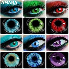 Ihomed 2pcs Cosplay Anime Eyes Lenses for Eyes AYY Series Makeup Sharingan Beauty Contact Lenses Eye Cosmetic Color Lens Eyes