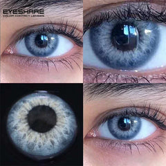 Ihomed Natural Color Lens Eyes 2pcs Color Contact Lenses For Eye Blue Beauty Contact Lenses Eye Yearly Cosmetic Color Lens