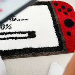 Ihomed Tufting Player Rug Soft Long Bedside Foot Mat Carpet Kids Floor Decor Pad Bedroom Doormat Aesthetic Home Gaming Room Decoration