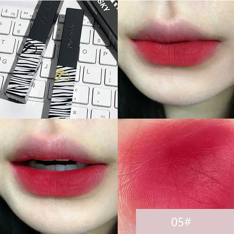 Ihomed 6 Colors Matte  Lipstick Waterproof Easy To Wear Velvet Rose Red Brown Lip Mud Nude Lasting Lip Gloss Lips Makeup Cosmetic