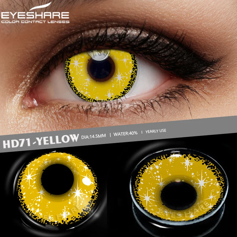 Ihomed Cosplay Lenses Color Contact Lenses for Eyes Anime Cosplay Colored Lenses Contact Lens Eye Contacts Year Beauty Make up