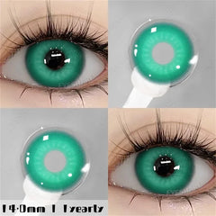 Ihomed New Fashion Color Contact Lenses for Eyes Anime Blue Eyes Contacts Lense Colorful Makeup Eyes Lenses Yearly 2pcs/pair