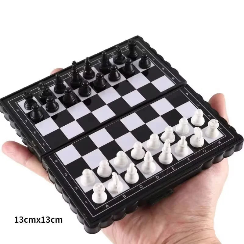 Ihomed 1 Box Of Foldable Mini Portable Magnetic Chess Set For Kids And Adults Travelling, Camping Entertainment Toys