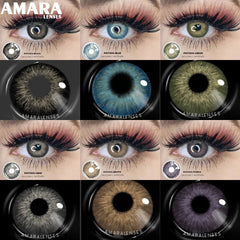 Ihomed Color Contact Lenses 2pcs Colored Contacts for Eyes Brown Colorful Eyes Lenses Yearly Cosmetic Makeup Eye Contacts Lens