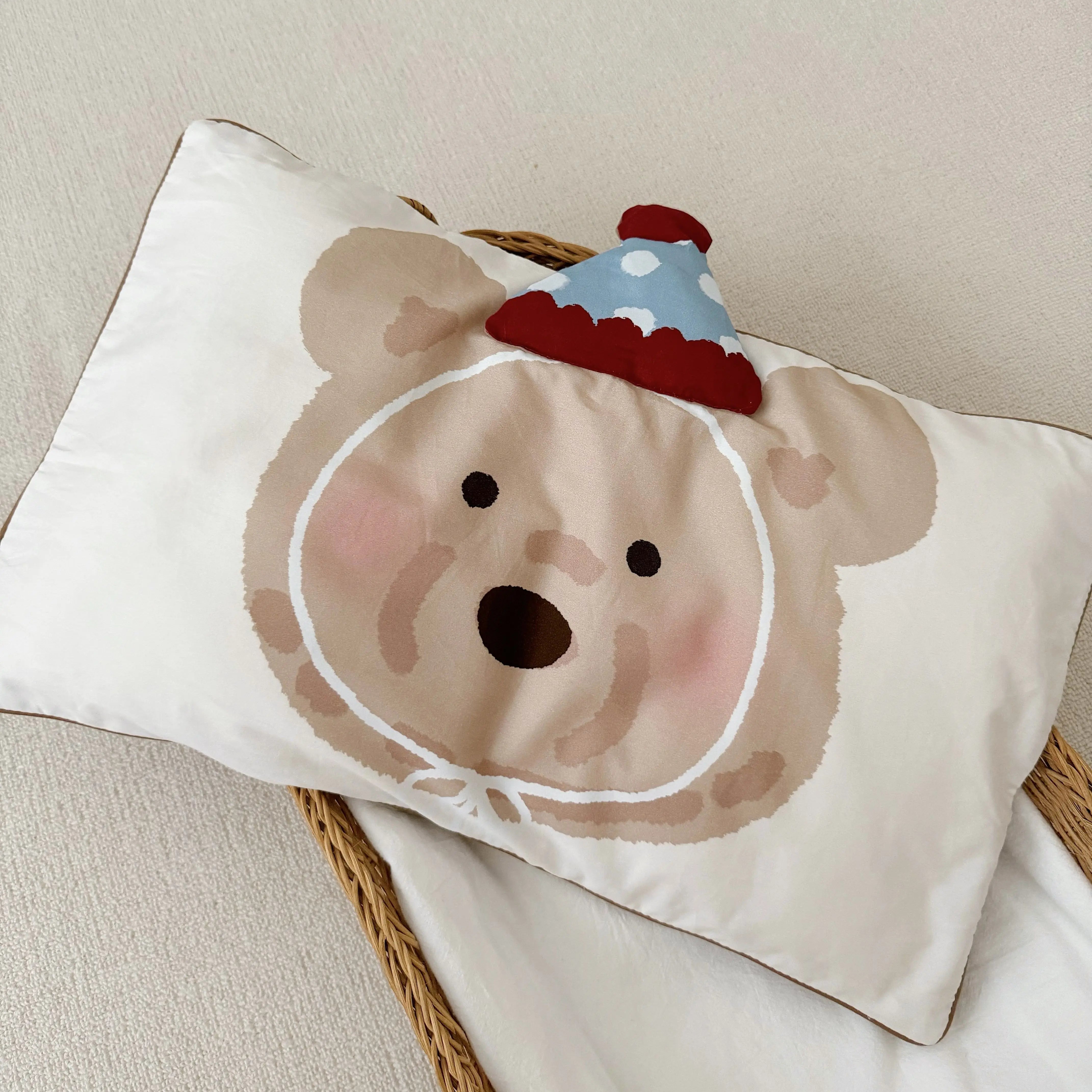 Ihomed Autumn Winter Cartoon Pillowcase Children Cotton Kindergarten Pillowcases 30X50cm Pillow Cover Adult 48X74cm Home Decoration