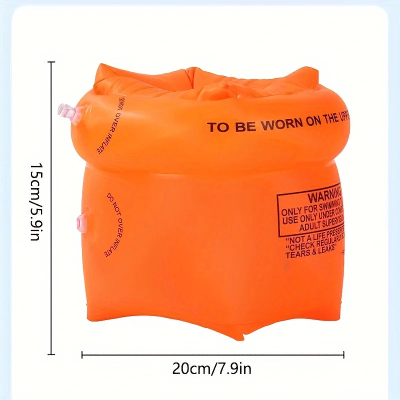 Ihomed 1pc Portable Floating Circle Sleeves Arm Rings New Inflatable Swimming Arm Rings Pool Buoy Armbands For Swimming Pool Floaters