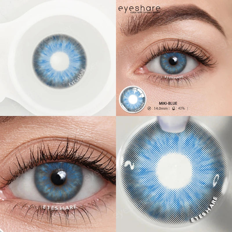 Ihomed Color Contact Lenses for Eyes 1 Pair High QualityNatural Colored Eye Lenses Sale Blue Lens Gray Eye Lenses