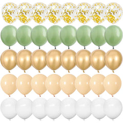 Ihomed 40pcs 12inch Rose Gold Confetti Latex Balloons Happy Birthday Party Decorations Kids Adult Boy Girl Baby Shower Wedding Supplies