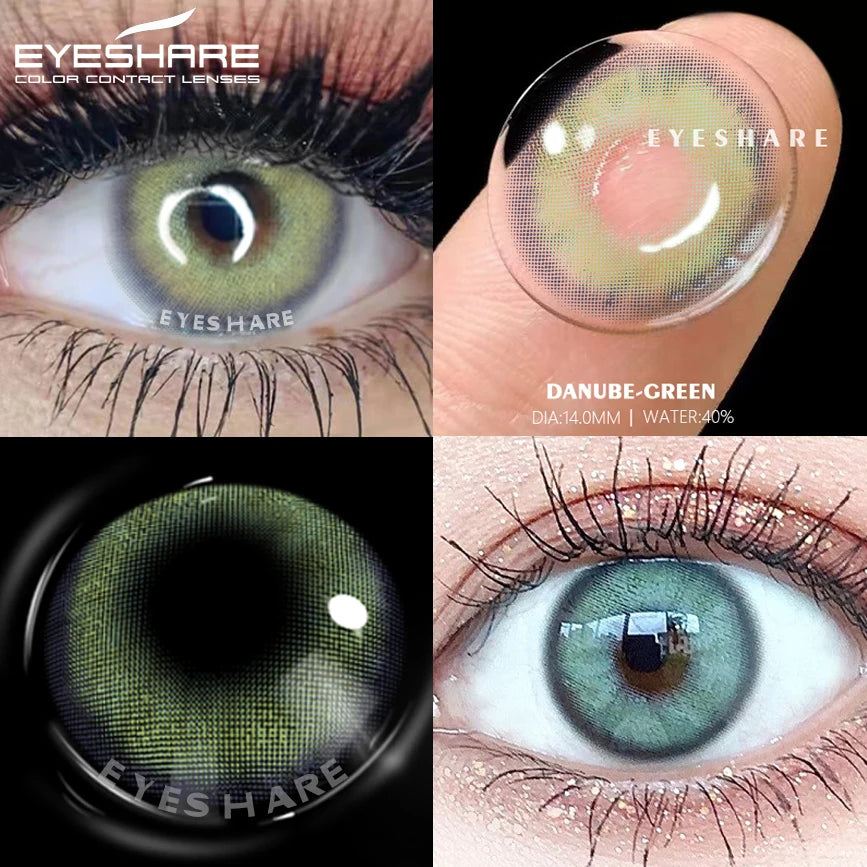 Ihomed Natural Colored Lens Eyes Color Contact Lenses for Eyes Beauty Contact Lenses Eye Cosmetic Color Lens Eyes Yearly Use