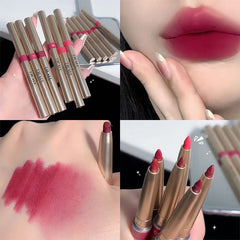 Ihomed Auto Rotate Red Lip Liner Pencil Stick Makeup Long Lasting Lipstick Pencil Waterproof Moisturizing Lipstick Pencil Korean Makeup