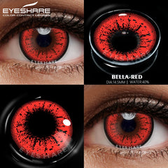 Ihomed Color Lens Bella Color Cosplay Contact Lenses Yearly Use Rendering Cosplay Contact Lens for Eyes Halloween Contacts