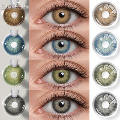 Ihomed 1 Pair Colored Contact Lenses for Eyes Blue Eye  Brown Lenses Yearly Fashion Color Lenses Gray Eye Contact
