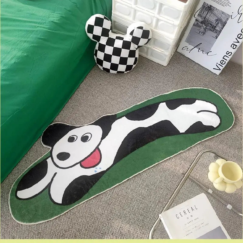 Ihomed Funny Dogs Theme Doormat For Entrance Way Welcome Mat With Slip Back Kitchen Rugs Kids Floor Carpet Blankets Couch  Throw