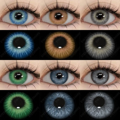 Ihomed New Colored Contacts Lenses for Eyes Fashion Blue Contact Lens Brown Lenses Gray Pupils Yearly Cosmetic Green Contacts