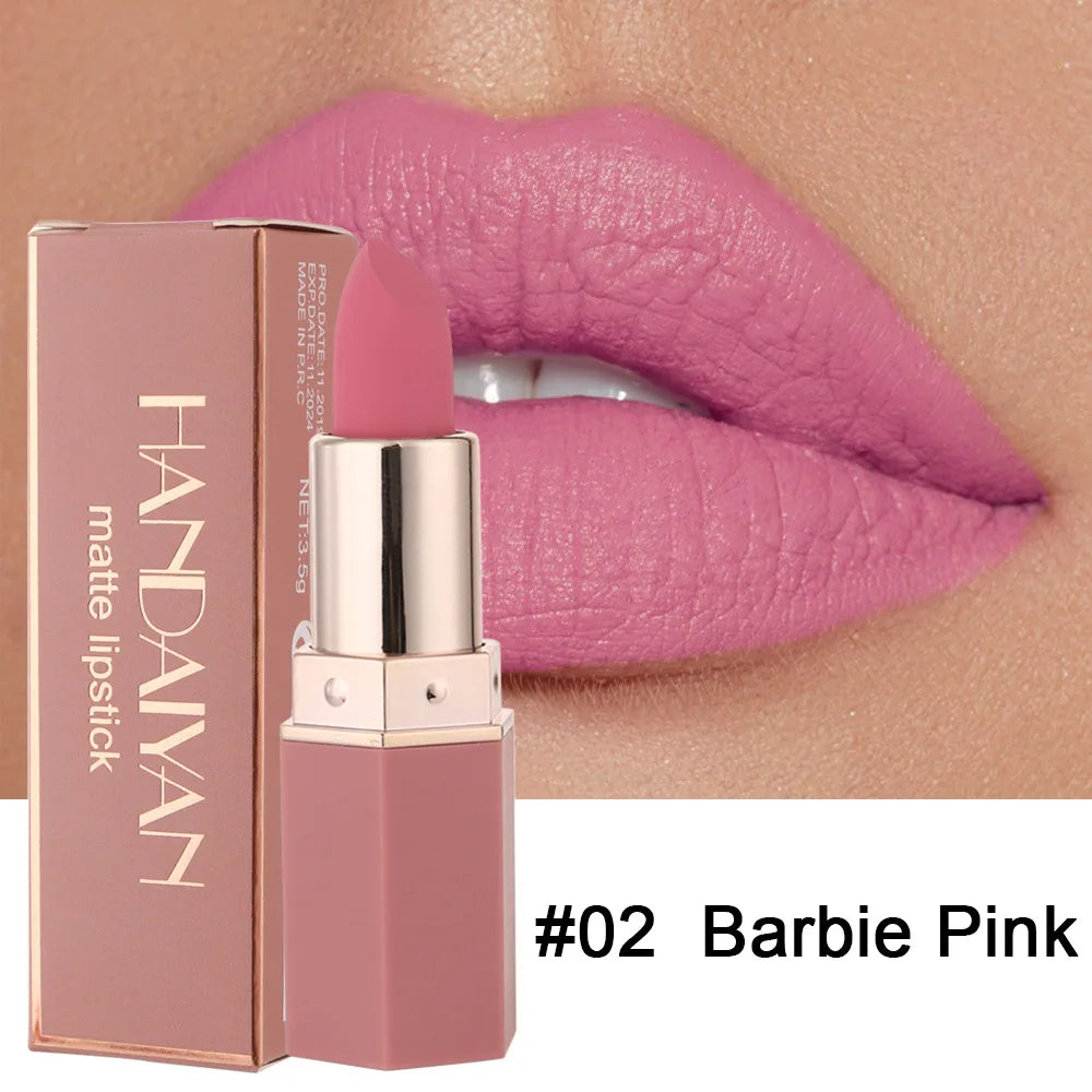 Ihomed Nude Matte Lipstick Velvet Lipsticks Waterproof Long Lasting Non-stick Cup Lip Stick Not Fading Sexy Red Pink Makeup Cosmetics