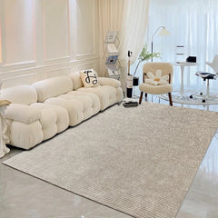 Ihomed Modern Simple Beige Living Room Carpet Oversized Bedroom Line Rug Thickened Soft Room Alfombra Home Decor Tapis Tapete ковер 카페트