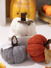 Ihomed 1PC home decoration ornaments Thanksgiving Harvest Day knitted pumpkin can be used as ornaments, banners, banners, and flags