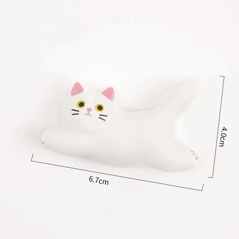 Ihomed 3D Cat Refrigerator Magnets Sticker Creative Resin Cartoon Cute Cat Fridge Sticker Fridge Magnets Home Kitchen Decoration Gifts