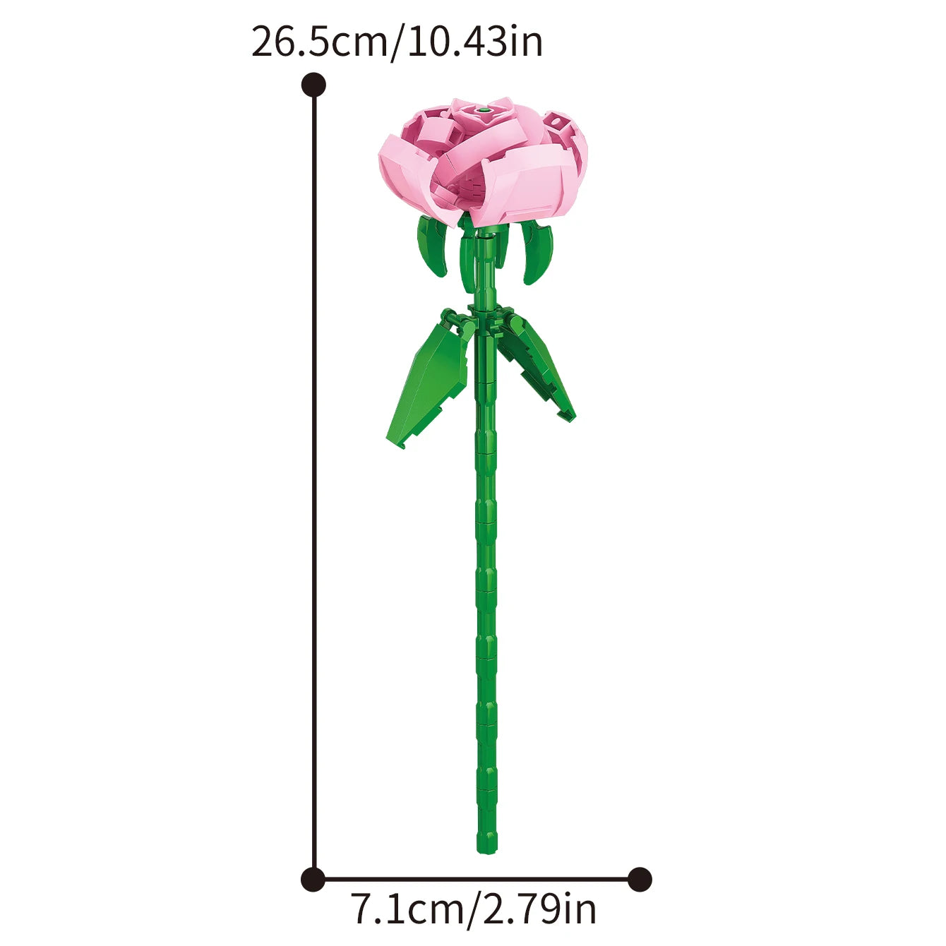 Ihomed DIY Flower branches building blocks flower bouquets children's toys immortality building blocks flower tabletop decorations gift