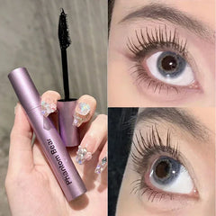 Ihomed Black Brown Mascara Waterproof Long Lasting Extension Eyelashes Lengthening Curling Mascara Purple Eyelash Makeup Cosmetic