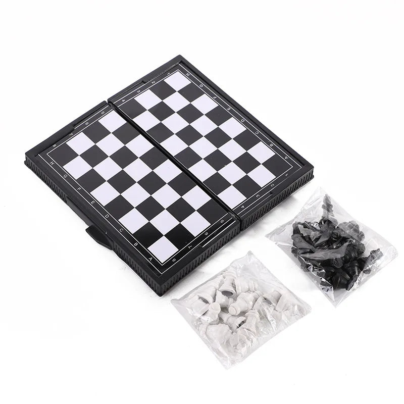 Ihomed 1 Box Of Foldable Mini Portable Magnetic Chess Set For Kids And Adults Travelling, Camping Entertainment Toys