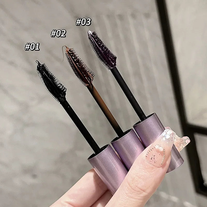 Ihomed Black Brown Mascara Waterproof Long Lasting Extension Eyelashes Lengthening Curling Mascara Purple Eyelash Makeup Cosmetic