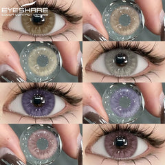 Ihomed 1pair New Color Contact Lenses for Eyes Natural Blue Eye Lenses Purple Lenses Gray Eye Contacts Brown Eye Lens Yearly