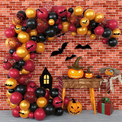 Ihomed Halloween Balloon Garland Arch Bat Spider Pumpkin Foil Baloons Halloween Party Decorations Baby Shower Supplies Halloween Globos