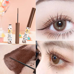 Ihomed Brown Mascara Suitable For Beginners Waterproof Long-lasting Natural Curling Mascara Eyelashes Ultra-fine Not Blooming Makeup