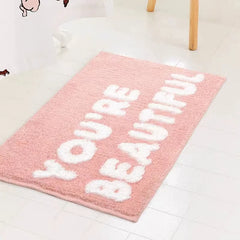 Ihomed YOU'RE BEAUTIFUl Carpet Trend Home Plush Floor Furnishing Living Room Rug Decoration Bedside Bay Window Area Rugs Sofa Floor Mat