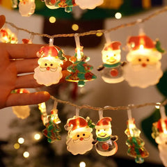 Ihomed Christmas Tree LED String Light 1.5M 10LED Xmas Hanging Lamp Fairy Light Garland Home Decoration Ornament 2024 New Year Gifts