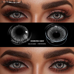 Ihomed 1Pair Contact Lenses for VIP Natural Blue Brown Colored Contact Lens for Eyes Beauty Cosmetic Contacts Eyes Makeup 14mm