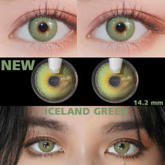 Ihomed 1 Pair Colored Contact Lenses Natural Look Fast Delivery Brown Eye Lenses Gray Contact Green Eye Lenses Blue Lenses