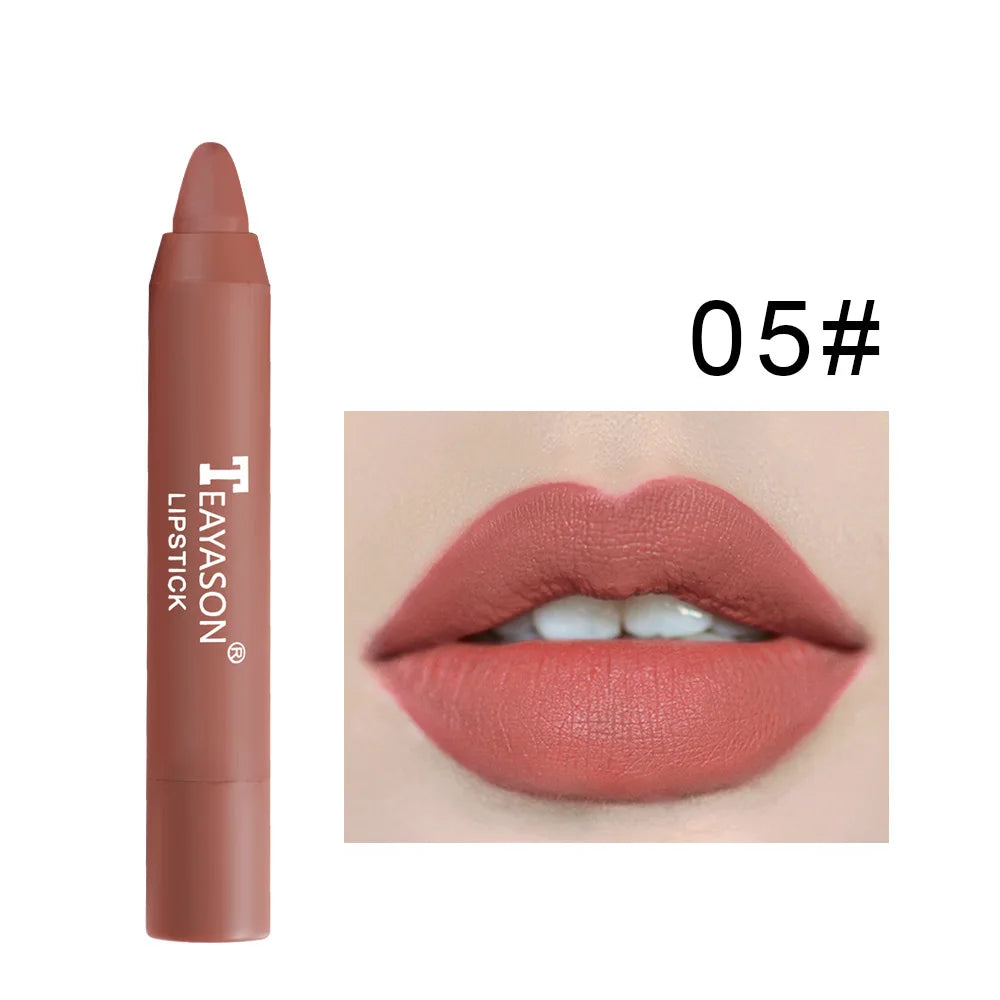 Ihomed Matte Velvet Lip Liner Pen Waterproof Lipliner Pencil Outline Lip Shape Lipstick Pen Long Lasting Non-stick Cup Makeup Cosmetics