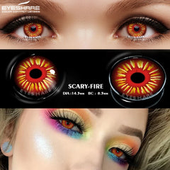 Ihomed Color Contact Lenses For Eyes Anime Cosplay Colored Lenses Blue Purple Multicolored Lenses Contact Lens Beauty Makeup